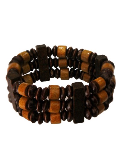 Multicolour Fashion  Wood Bracelet 